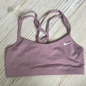 Nike Purple Sports Bra with Strappy Back